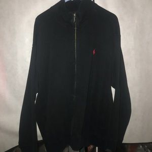 Black polo Zip up sweater